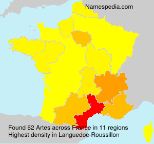 Surname Artes in France Surname Artes in France