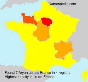 Surname Aryan in France Surname Aryan in France