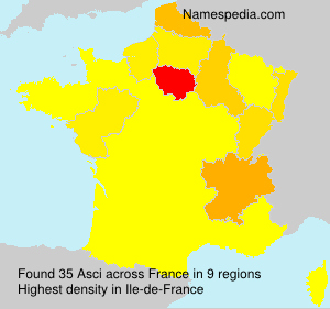 Surname Asci in France Surname Asci in France