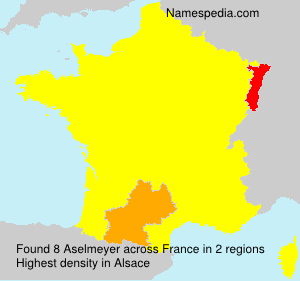 Surname Aselmeyer in France Surname Aselmeyer in France