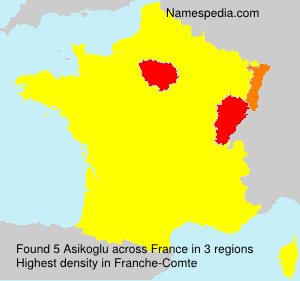 Surname Asikoglu in France Surname Asikoglu in France