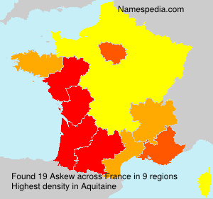 Surname Askew in France Surname Askew in France