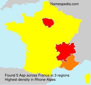 Surname Asp in France Surname Asp in France