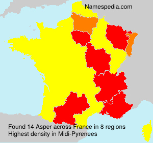 Surname Asper in France Surname Asper in France