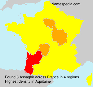 Surname Assaghir in France Surname Assaghir in France
