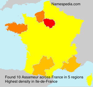 Surname Assameur in France Surname Assameur in France