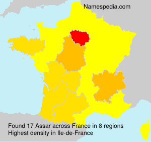 Surname Assar in France Surname Assar in France