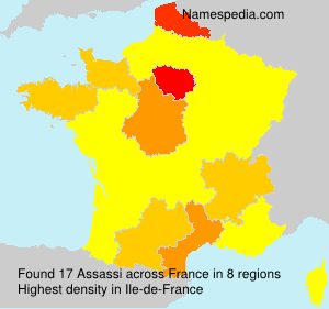 Surname Assassi in France Surname Assassi in France