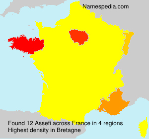 Surname Assefi in France Surname Assefi in France