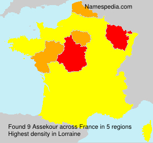 Surname Assekour in France Surname Assekour in France