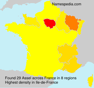 Surname Assel in France Surname Assel in France