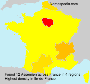 Surname Assemien in France Surname Assemien in France