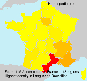 Surname Assenat in France Surname Assenat in France