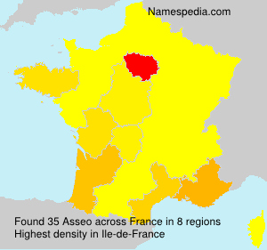Surname Asseo in France