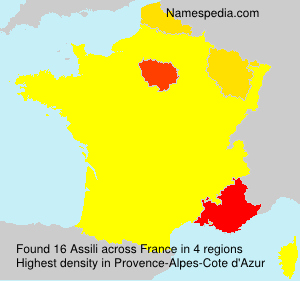 Surname Assili in France Surname Assili in France