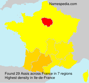 Surname Assis in France Surname Assis in France