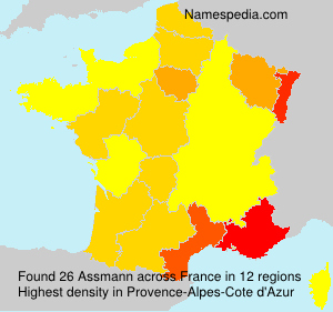 Surname Assmann in France Surname Assmann in France