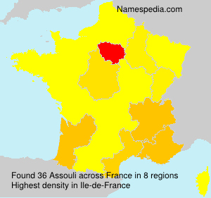 Surname Assouli in France Surname Assouli in France