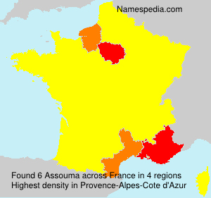 Surname Assouma in France Surname Assouma in France