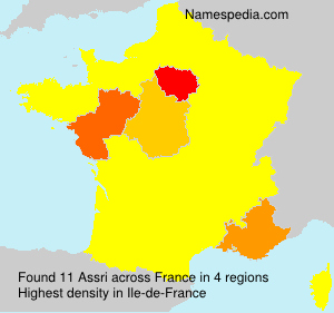 Surname Assri in France Surname Assri in France