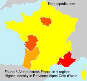 Surname Astrup in France Surname Astrup in France
