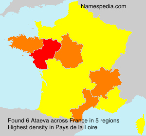 Surname Ataeva in France Surname Ataeva in France