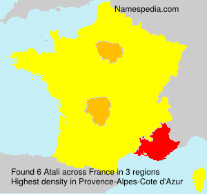 Surname Atali in France Surname Atali in France