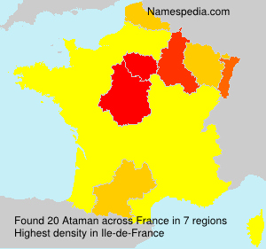 Surname Ataman in France Surname Ataman in France