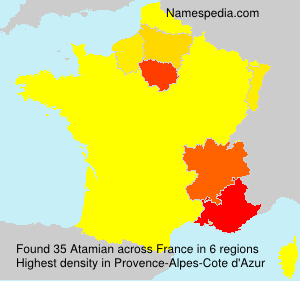 Surname Atamian in France Surname Atamian in France