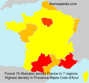 Surname Atanasio in France Surname Atanasio in France