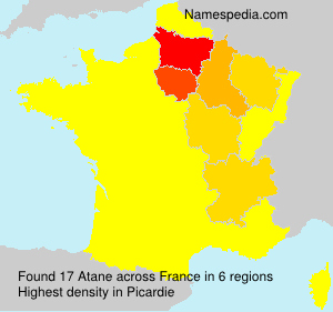 Surname Atane in France Surname Atane in France