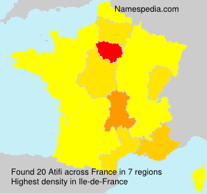 Surname Atifi in France Surname Atifi in France