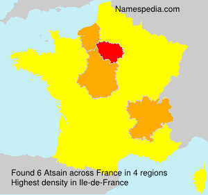 Surname Atsain in France Surname Atsain in France