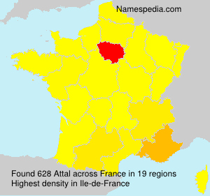 Surname Attal in France Surname Attal in France