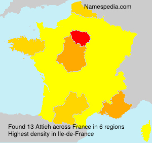 Surname Attieh in France Surname Attieh in France