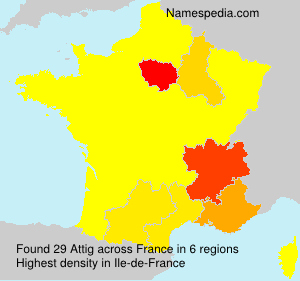 Surname Attig in France Surname Attig in France