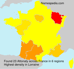 Surname Attonaty in France Surname Attonaty in France
