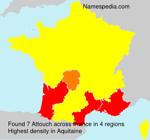 Surname Attouch in France Surname Attouch in France