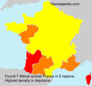 Surname Attouk in France