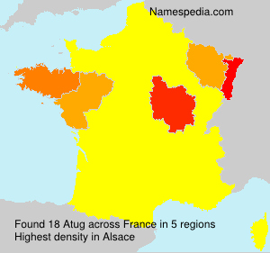 Surname Atug in France Surname Atug in France
