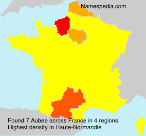 Surname Aubee in France Surname Aubee in France