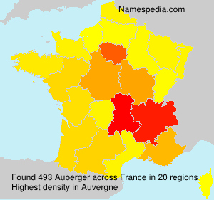 Surname Auberger in France Surname Auberger in France