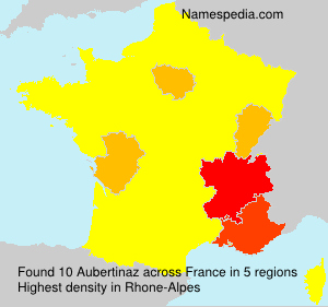Surname Aubertinaz in France Surname Aubertinaz in France