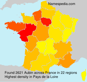 Surname Aubin in France Surname Aubin in France