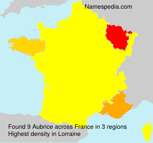 Surname Aubrice in France Surname Aubrice in France