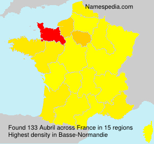 Surname Aubril in France Surname Aubril in France