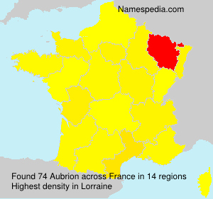 Surname Aubrion in France Surname Aubrion in France