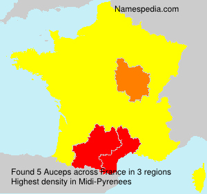 Surname Auceps in France Surname Auceps in France