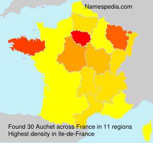 Surname Auchet in France Surname Auchet in France