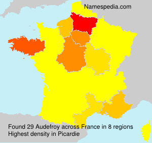 Surname Audefroy in France Surname Audefroy in France